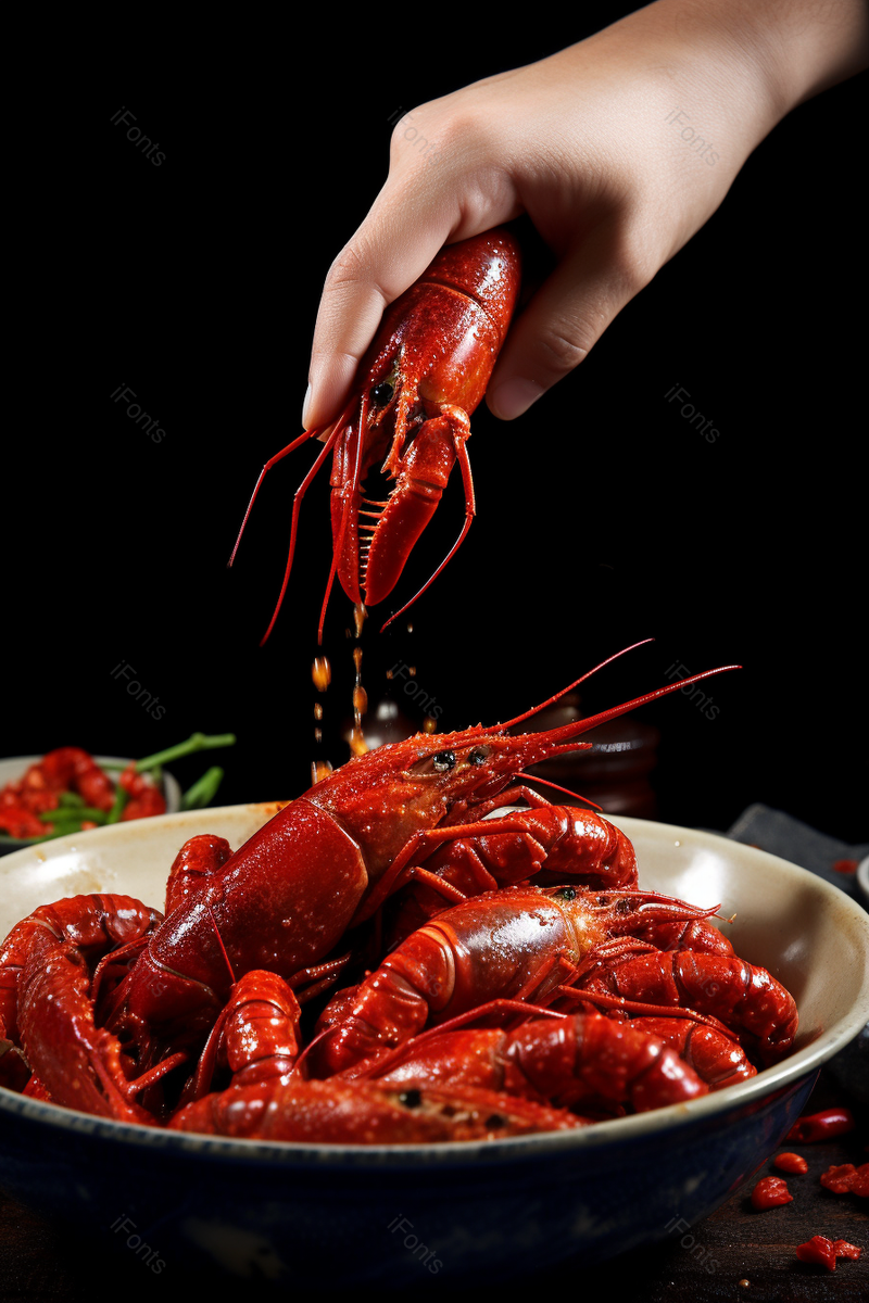 摄影图高清的图片电商产品拍摄美食美味食物一碗蒜香小龙虾,高清,摄影图,摄影图片,图片大全,摄影图免费下载